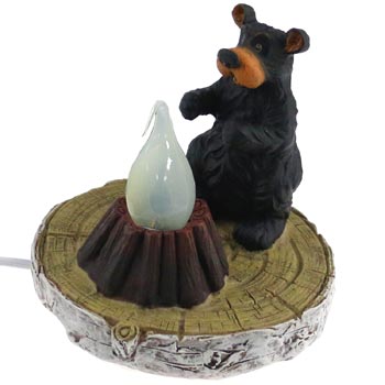 Bear Night Light With Flicker Bulb