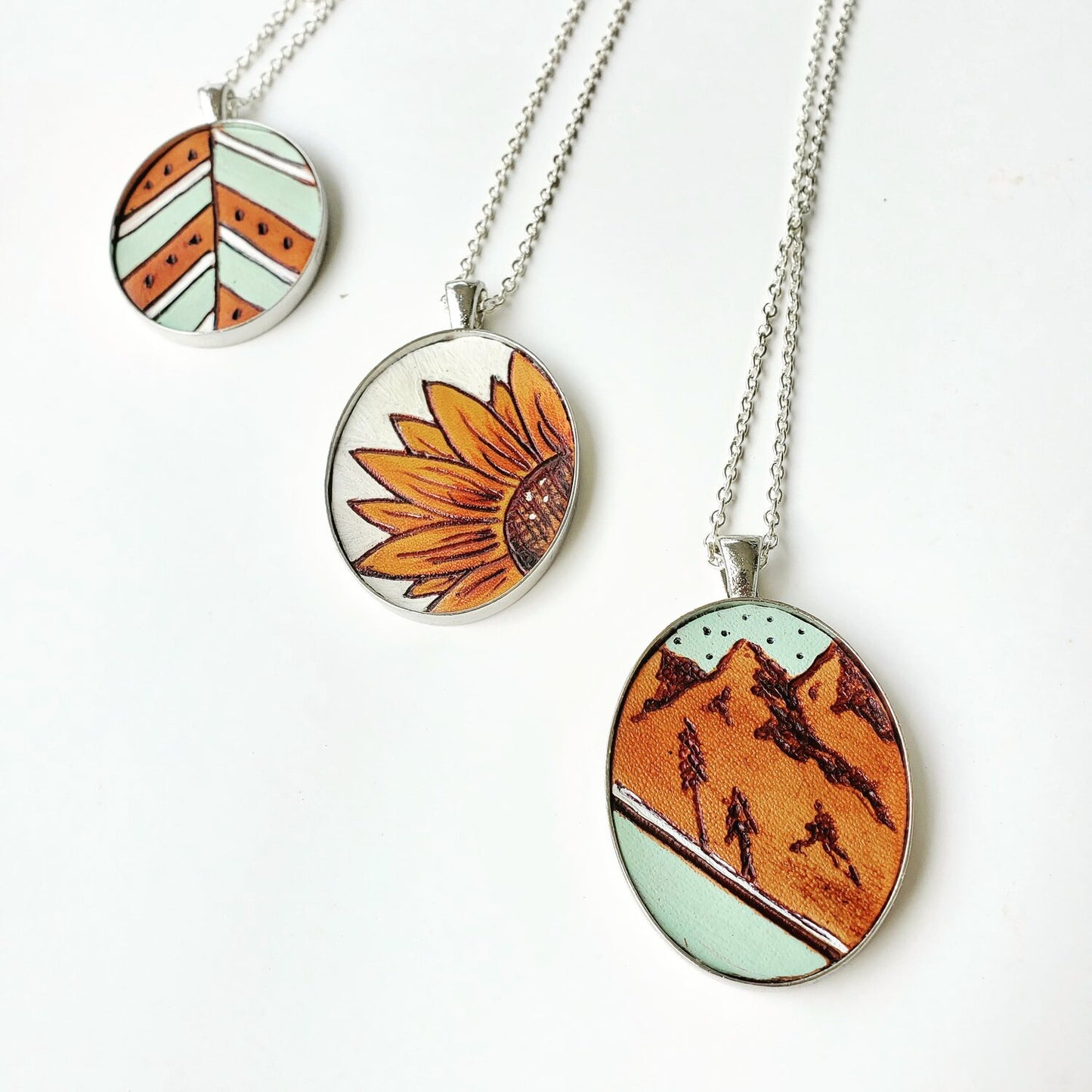 Uniquely Yours Montana - Leather Etched Pendant
