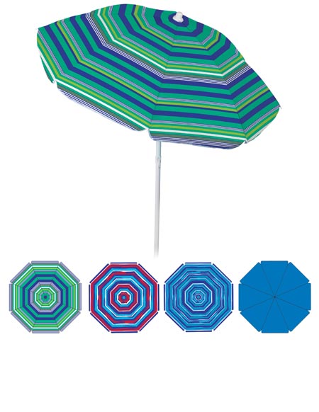 BEACH UMBRELLA TILT 6'ASST