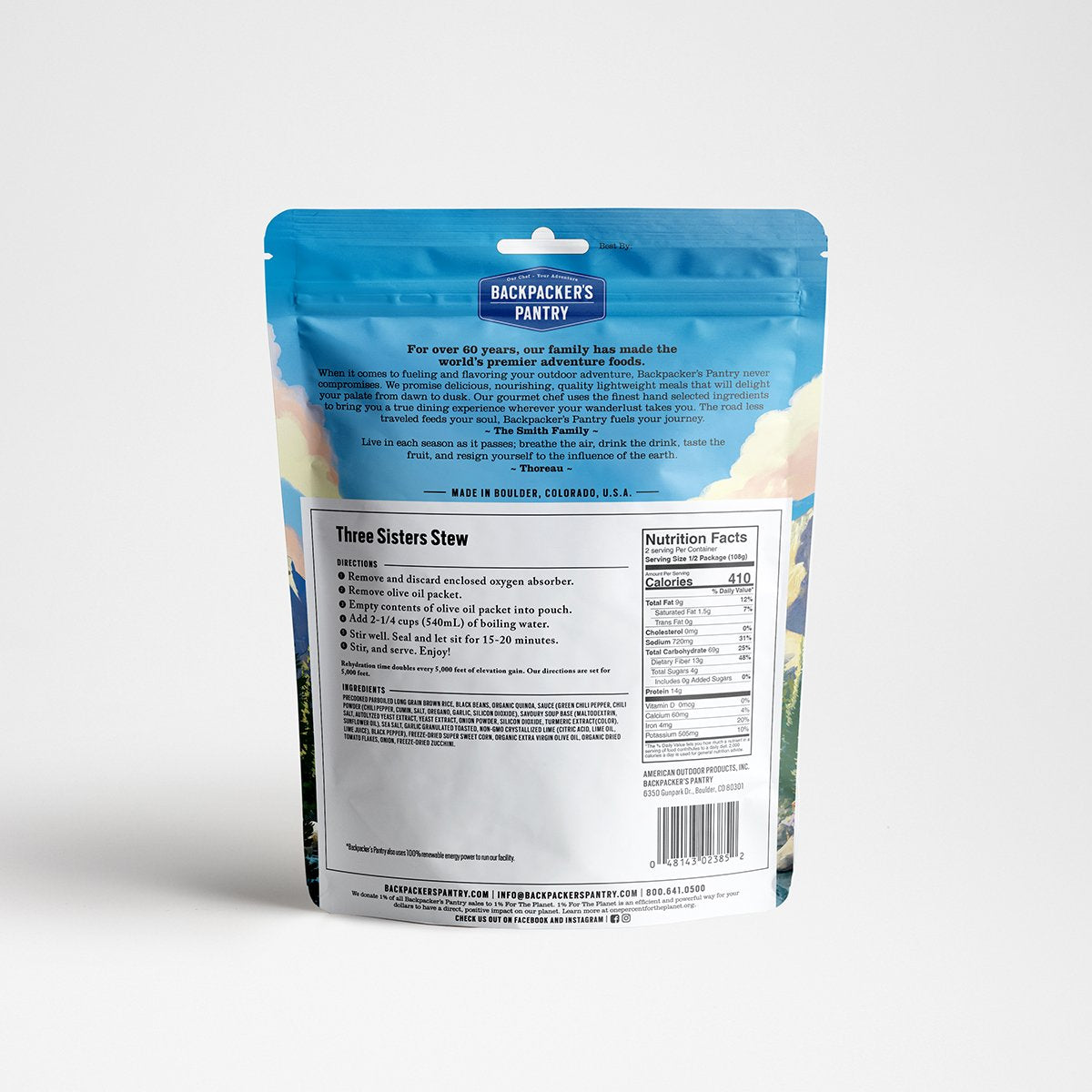 Backpacker's Pantry - Three Sisters Stew: Two Person
