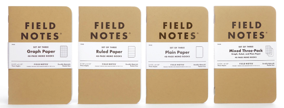 Field Notes - 3 Pack of Notebooks  TJB x Aaron Draplin – The James Brand