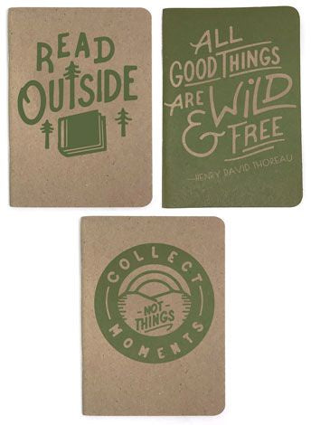 Read Outside 3-pack notepad