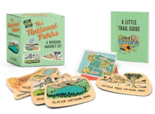 The National Parks - A Wooden Magnet Set
