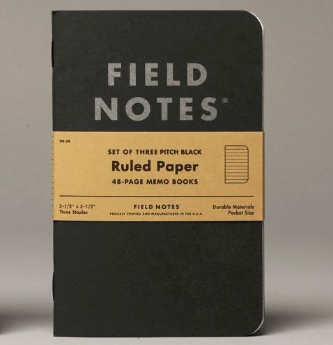 Field Notes - Pitch Black Memo Book (3-pack)