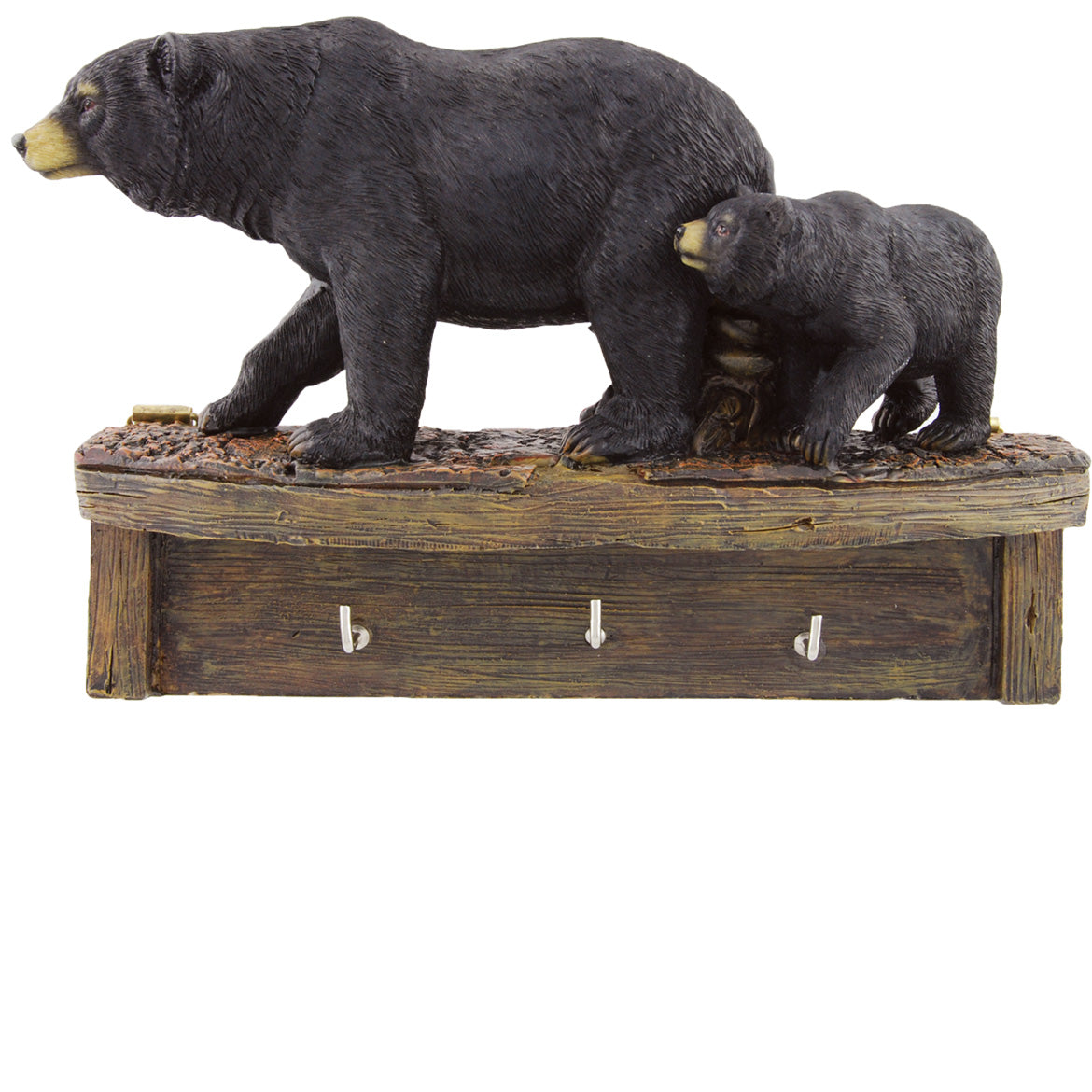 BLACK BEARS ON KEY HOLDER