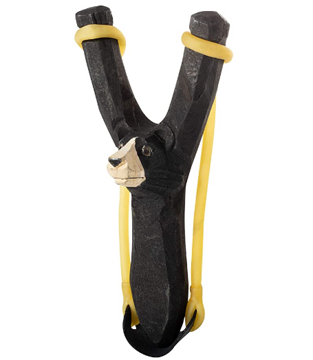 SLINGSHOT WOOD BLACK BEAR