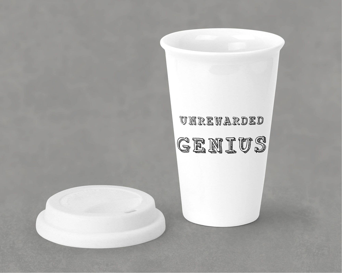 Unrewarded Genius Tumbler w/ lid