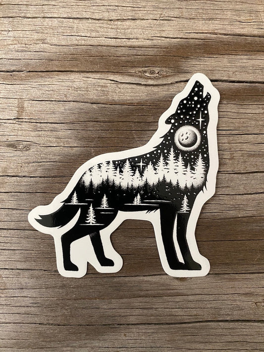 Sticker Art - The Wolf Sticker