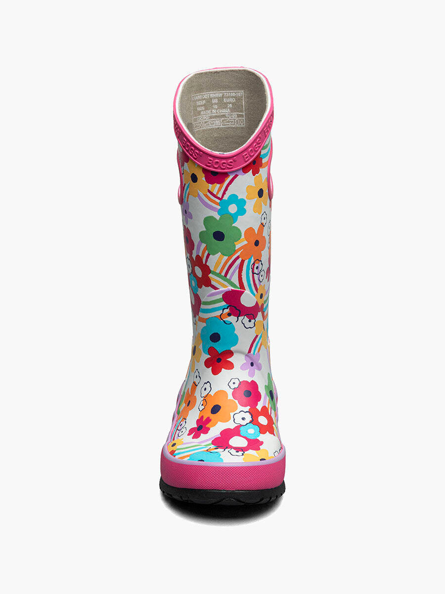 Bogs - Kid's Rainbow Flower Rainboot