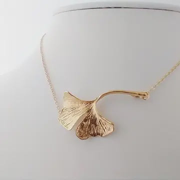 Piccadilly Pendants - Ginkgo Leaf Necklace