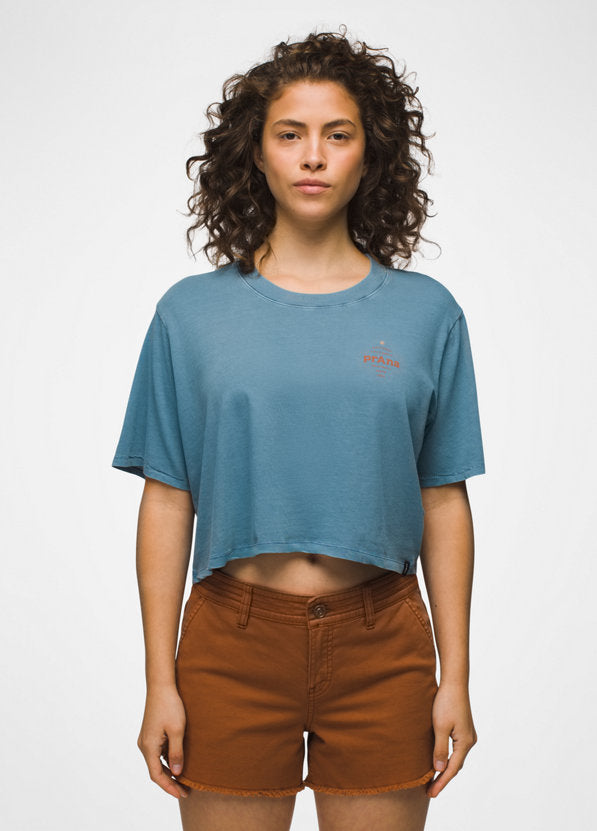 prAna - Women's Everyday Vintage-Washed Graphic Crop Tee