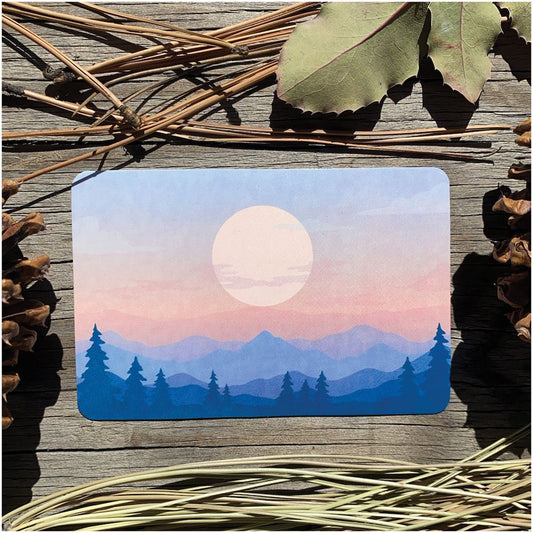 Sticker Art - Sunset Mountain