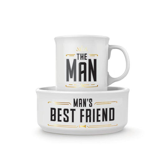 Fred - Howligans Ceramic Mug And Dog Bowl Set