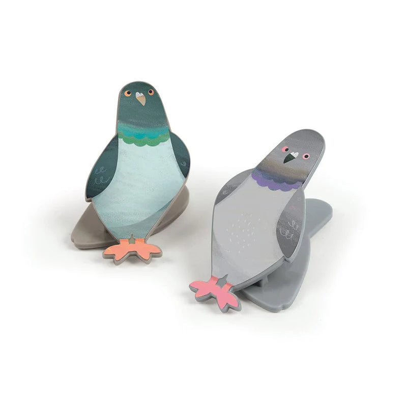 Fred - Peckish Pigeon Bag Clips Set of 4