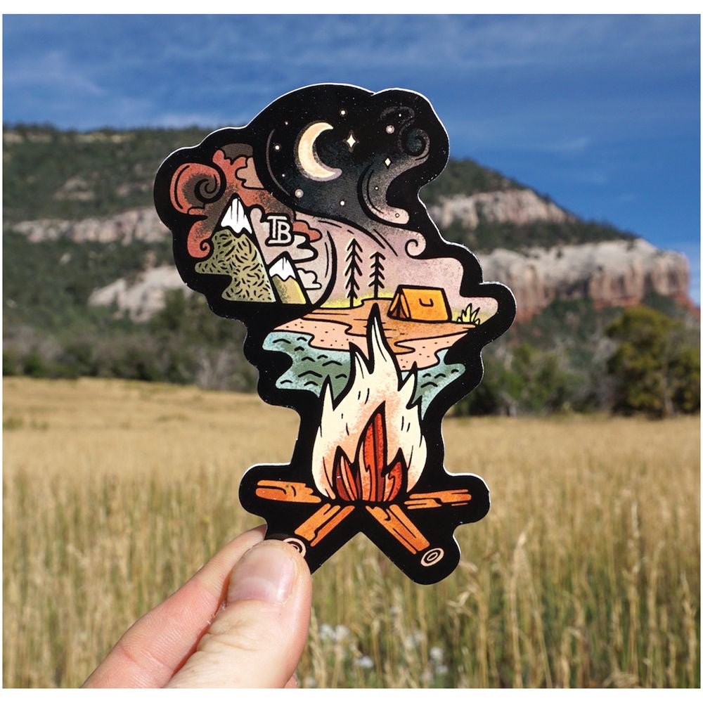 Sticker Art - Campfire Dreaming