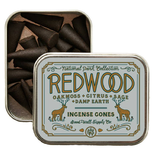 Good & Well Supply Company - Redwood Incense Cone Tin