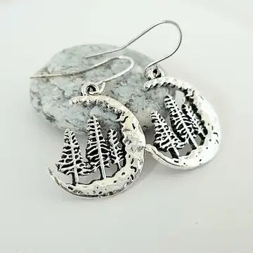 Piccadilly Pendants -  Tree Moon Earrings