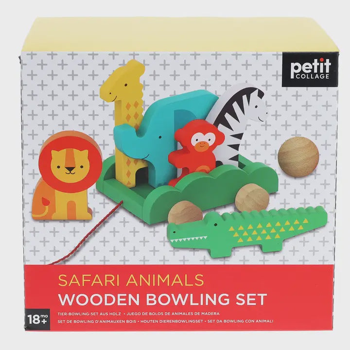 Chronicle Books - Wooden Bowling Safari Animals