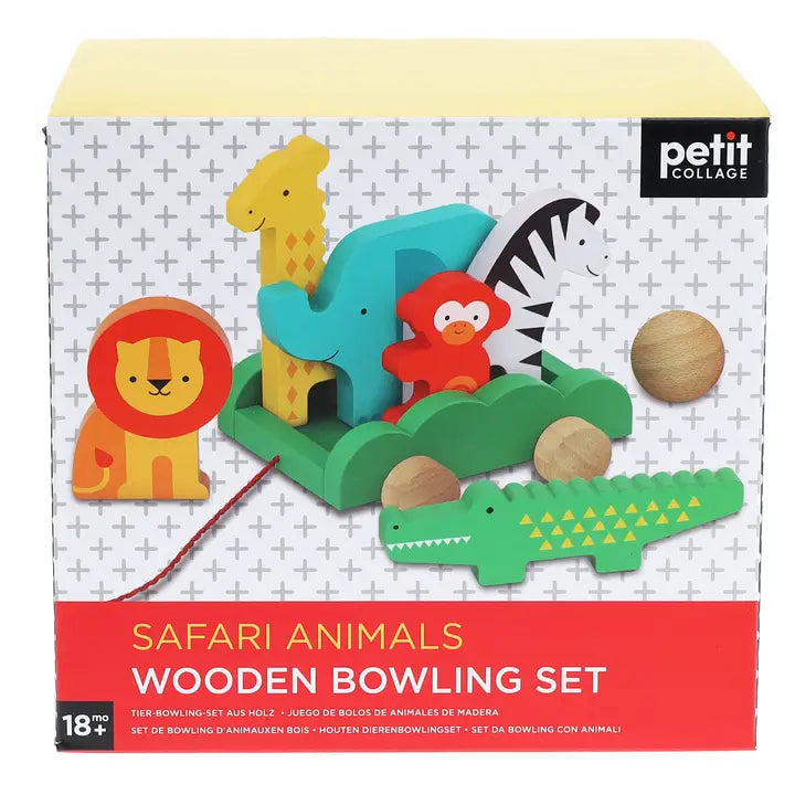 Chronicle Books - Wooden Bowling Safari Animals