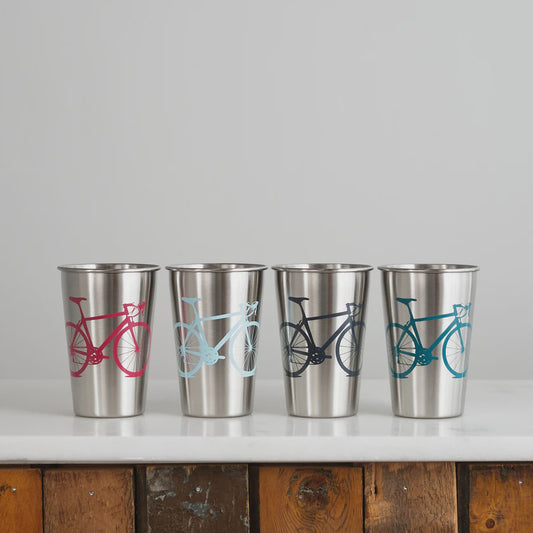Vital Industries - Bicycle Stainless Steel Pint Tumbler (Assorted)