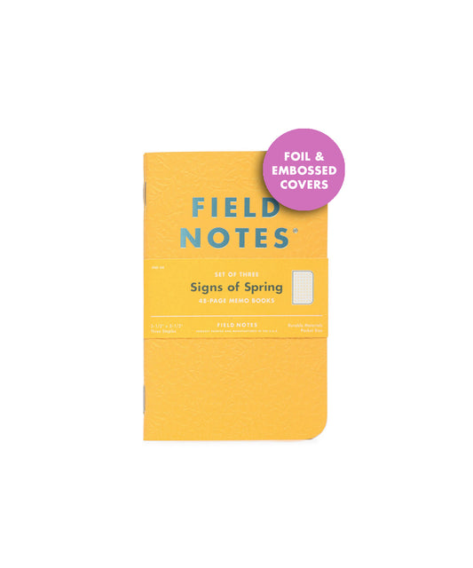 Field Notes - Signs of Spring Set of 3