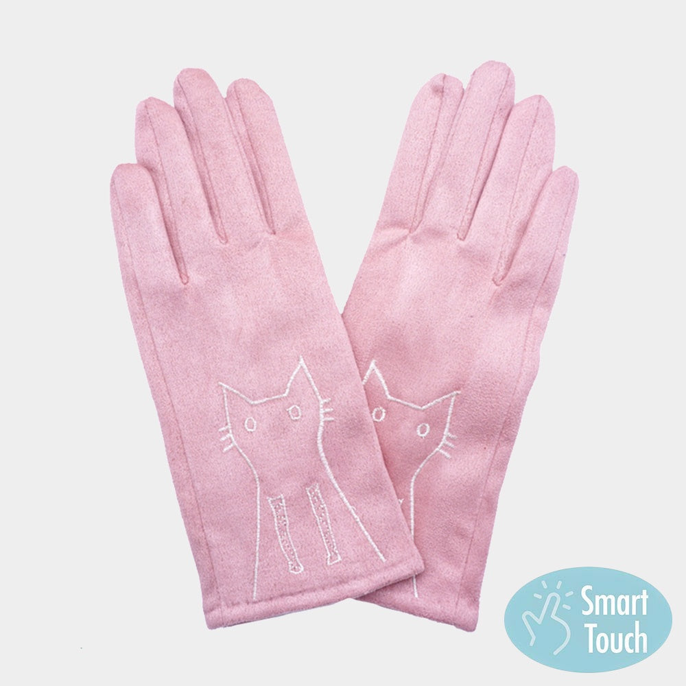 Faux Suede Smart Touch Gloves