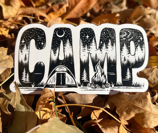 Sticker Art - Camp Sticker