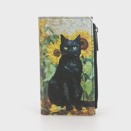 Comeco - Black Cat Sunflower Wallet