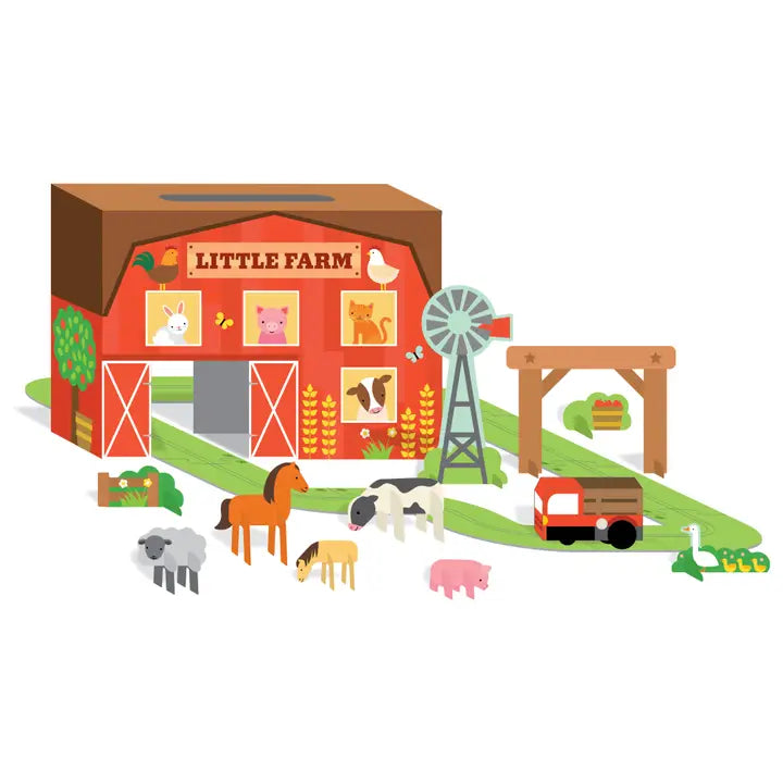 Chronicle Books - Little Farm Wind Up + Go Playset