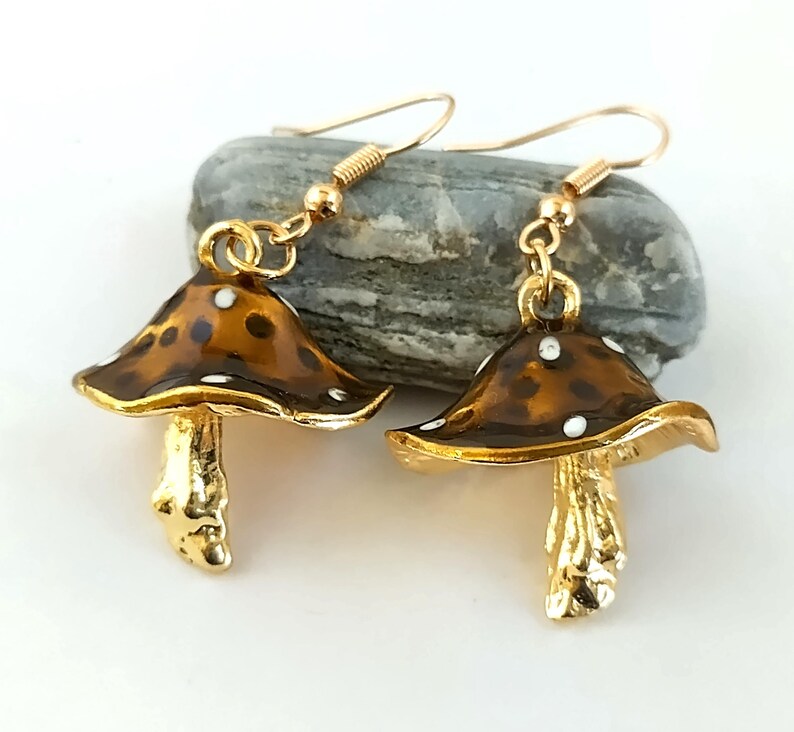 Piccadilly Pendants - Mushroom Statement Earrings