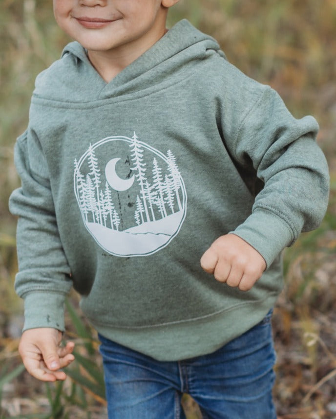 Made of Mountains - Kids' Crescent Moon Hoodie