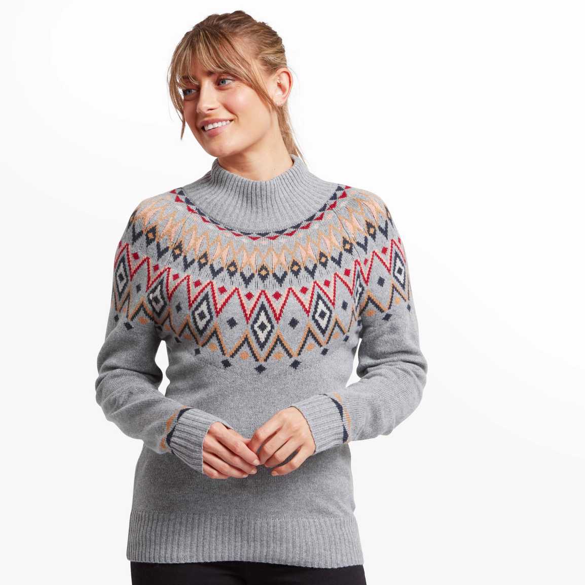 Knitted Merino Wool Pullover, Womens Scandinavian Sweater, Organic
