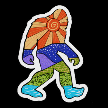 Life Outside Sticker Company - Sunshine the Elusive Sasquatch Sticker