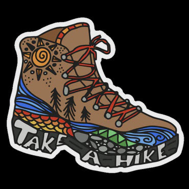 Life Outside Sticker Company - Take A Hike Boot Sticker