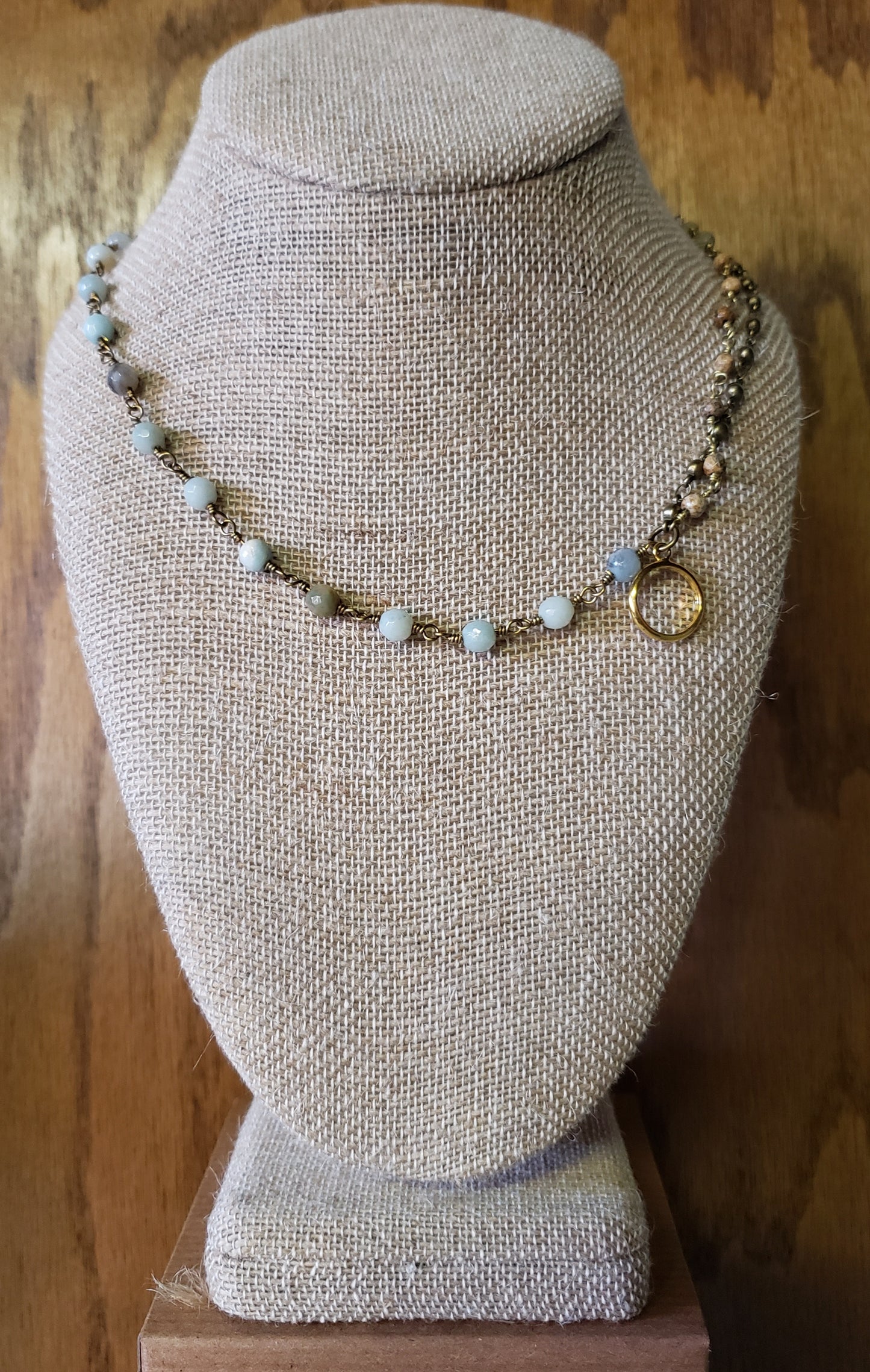 Stone Necklace with Mixed Beads