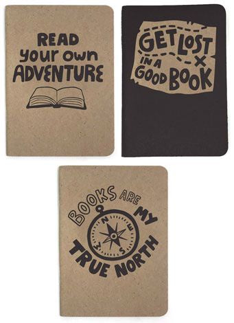 Get Lost in a Good Book 3-pack notepad