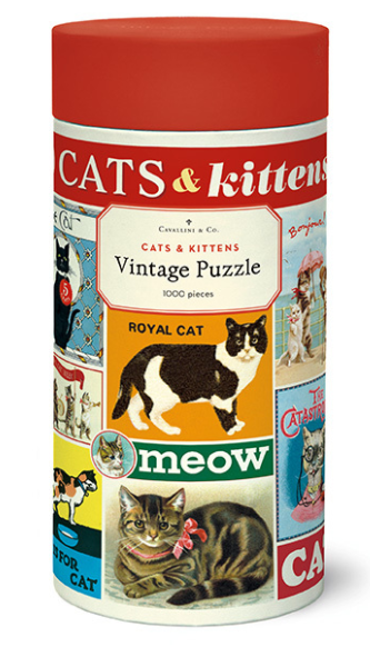Cavallini Papers - Cats & Kittens 1000 Piece Vintage Puzzle
