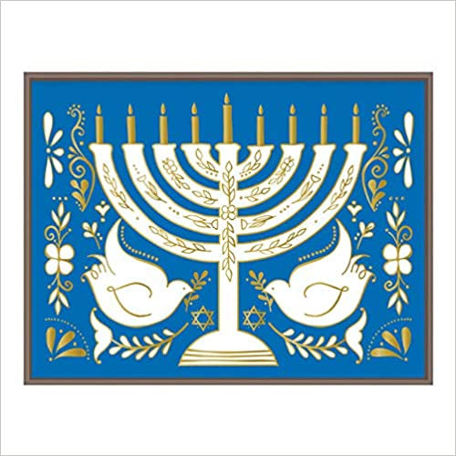 Hanukkah Menorah Notecards by Galison
