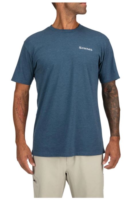 Simms - Men's Bass Outline T-Shirt