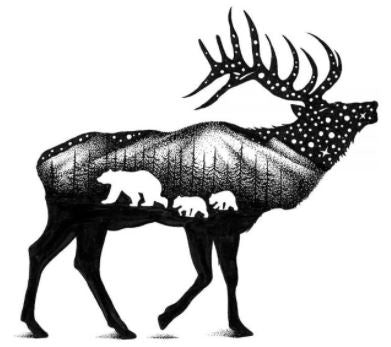 Sticker Art - The Elk Sticker