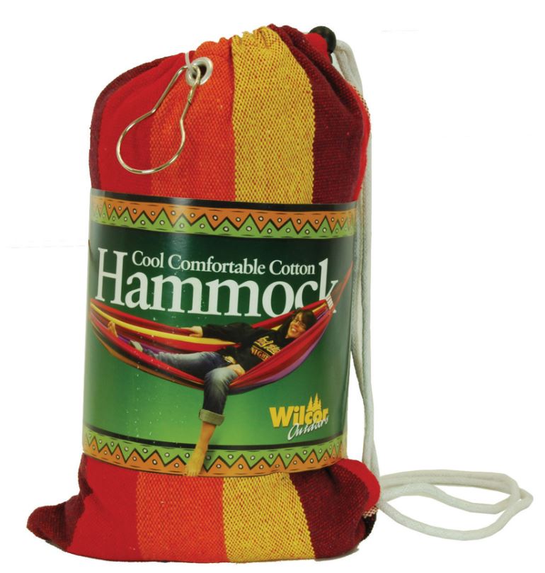 Wilcor -Single Hammock, assorted colors