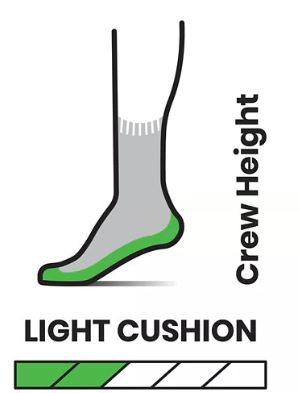 Smartwool - Men's Hike Light Cushion Mountain Range Pattern Crew Socks
