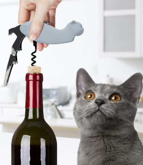 Wine Lives Cat Corkscrew