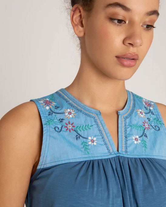 Sherpa - Shaanti Embroidered Tank Top