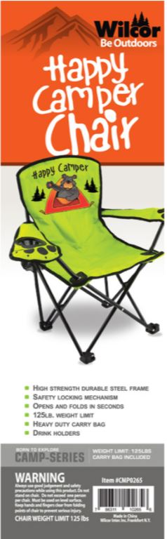 Wilcor - Happy Camper Kids Chair