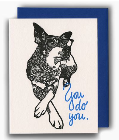 Just My Type - Greeting Card
