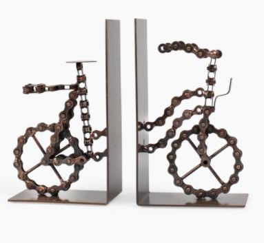Ten Thousand Villages - Bicycle Chain Bookends