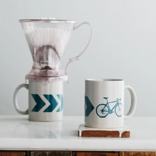 Vital Industries - Chevron Bicycle Coffee Mug