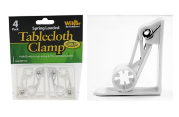 Wilcor - Spring Loaded Tablecloth Clamp