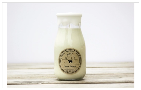 Milk Reclamation Barn- Milk Bottle Candle